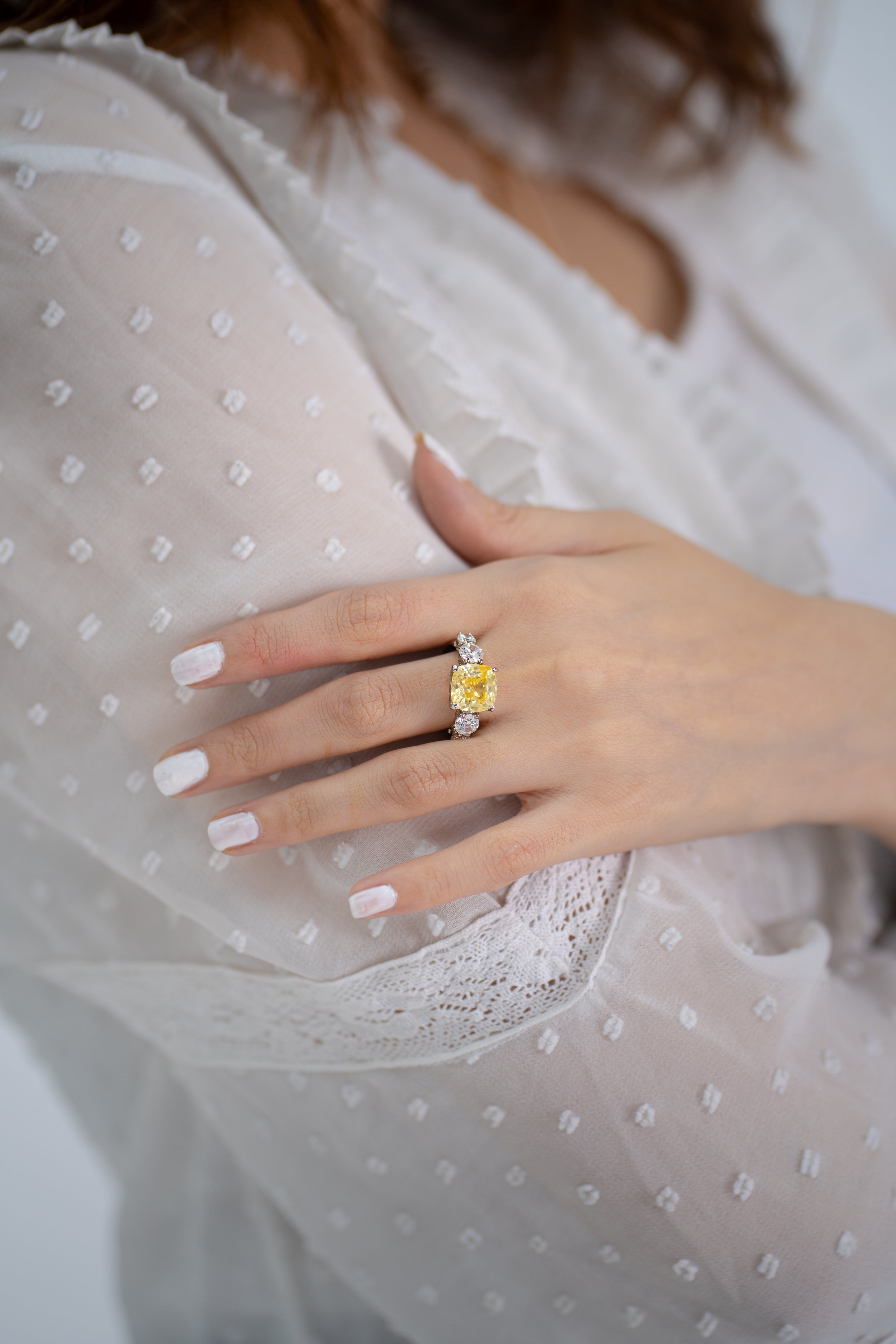 Sunlit Halo Ring